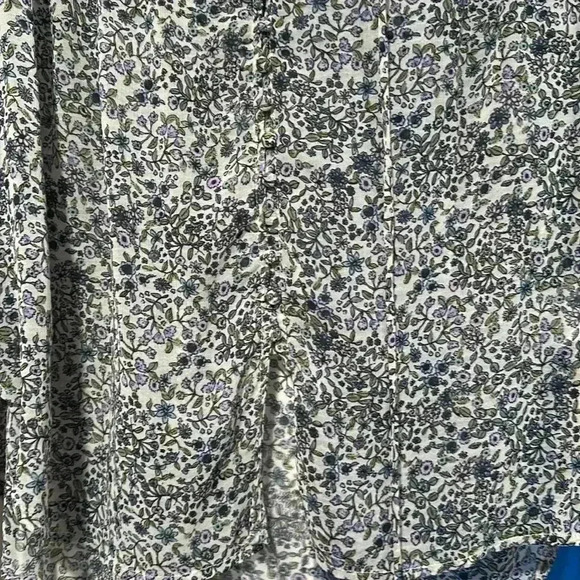 Free people flowered button up blouse - Picture 3 of 5